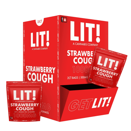 Diamond Lit 2CT Bags/ 500MG Per Gummy THC-A Gummies