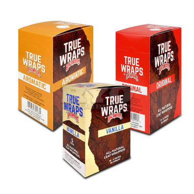 Backwoods True Wraps 5pk 16ct Display