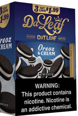 Da Leaf Natural Wraps (Pre-Priced $1.99) 3pk 20ct Display