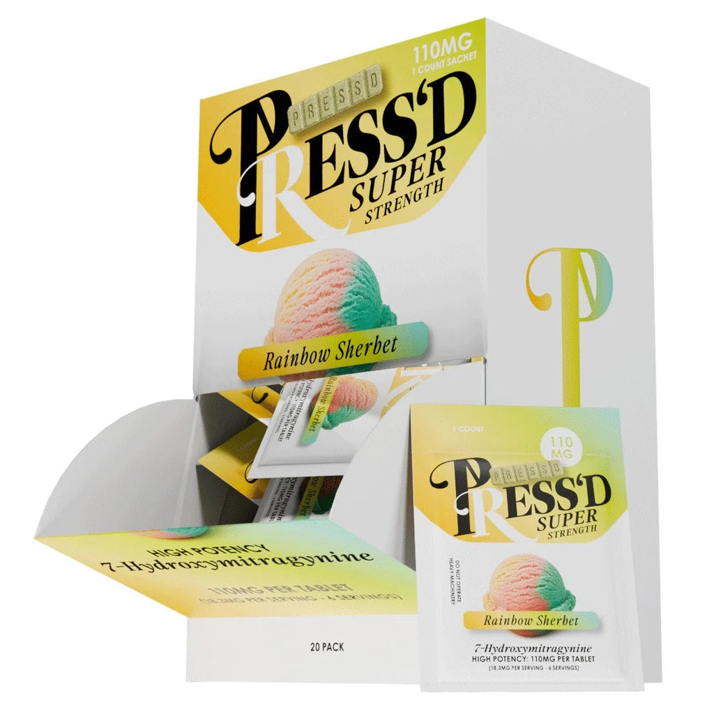 Press'd Super Strength 7-OH 110mg 1pk 20ct display