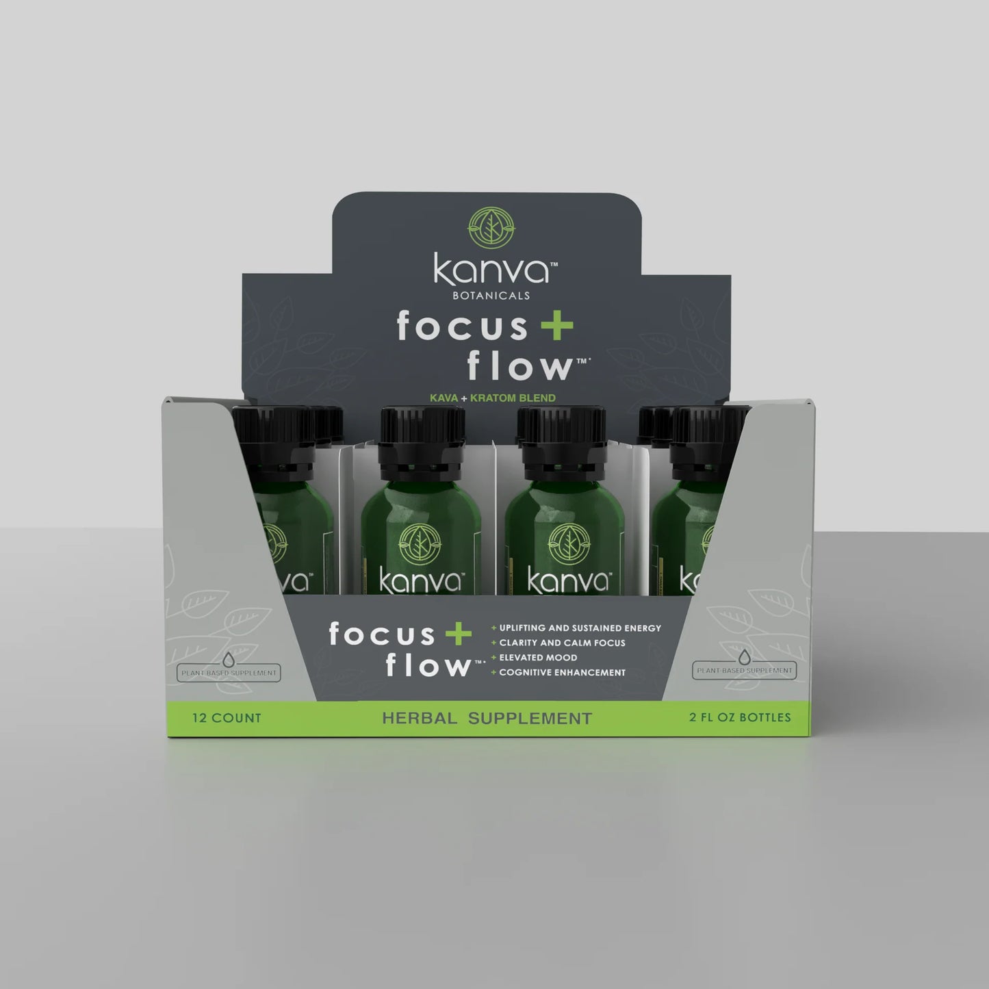 Kanva Focus + Flow Cava Shots 12CT/ Display ( 2 OZ )
