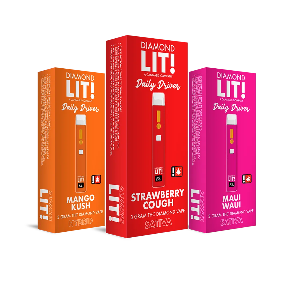 LIT Disposable THC-A/Diamond 3 Gram Vape