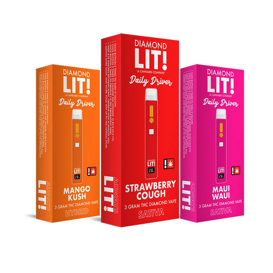 LIT Disposable THC-A/Diamond 3 Gram Vape