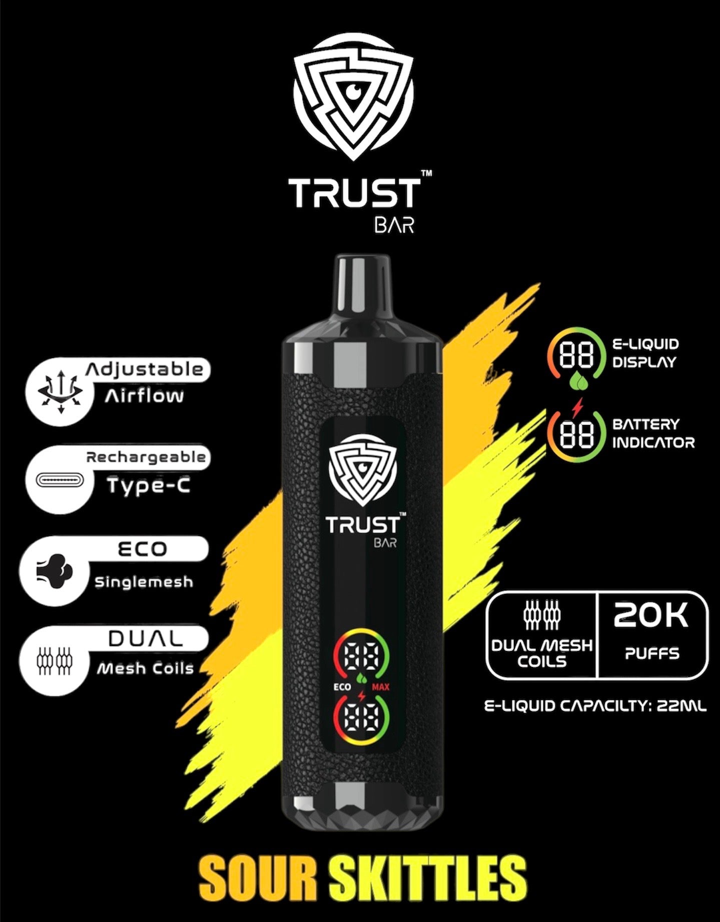 Trust bar 20000 Puffs 22 ML