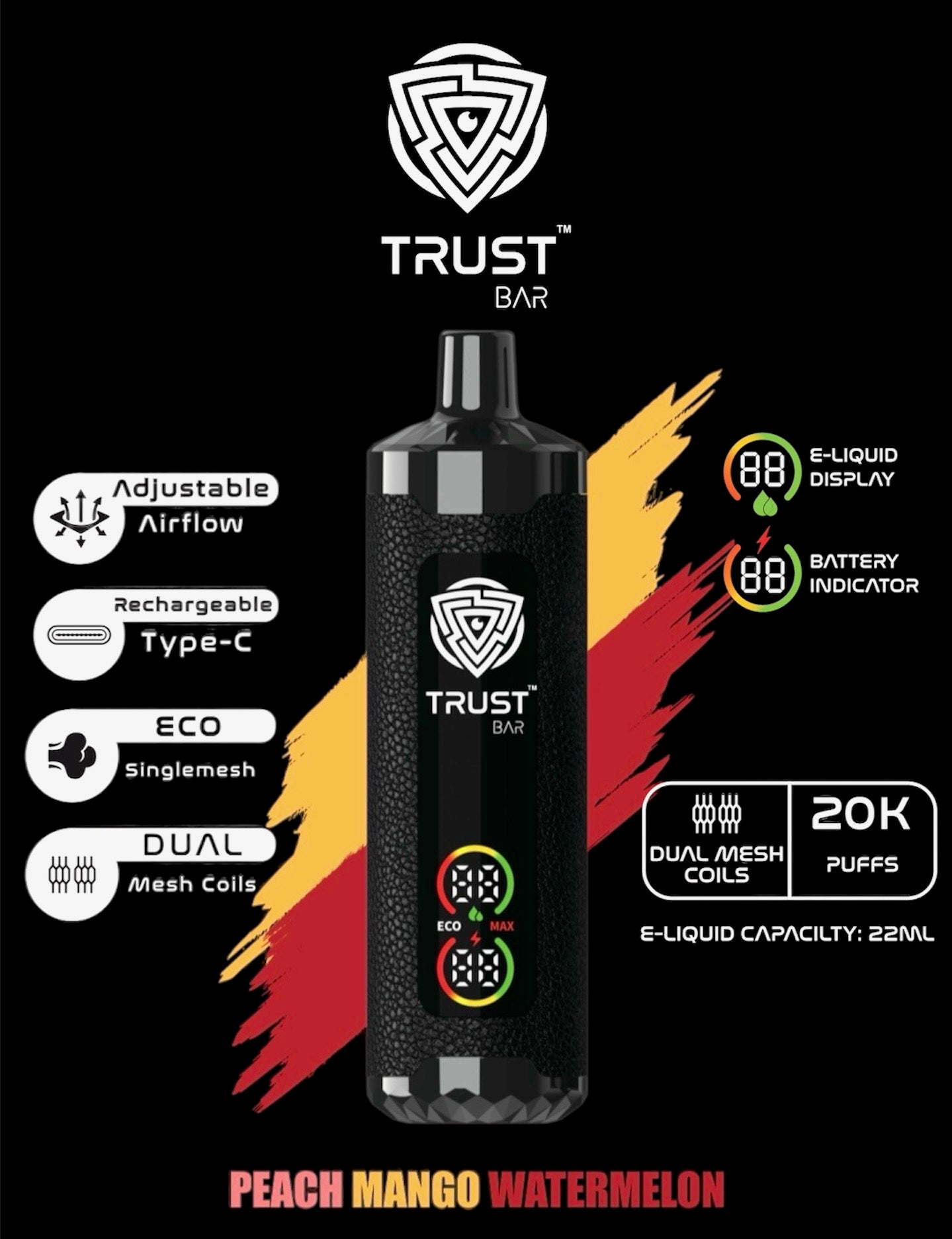 Trust bar 20000 Puffs 22 ML