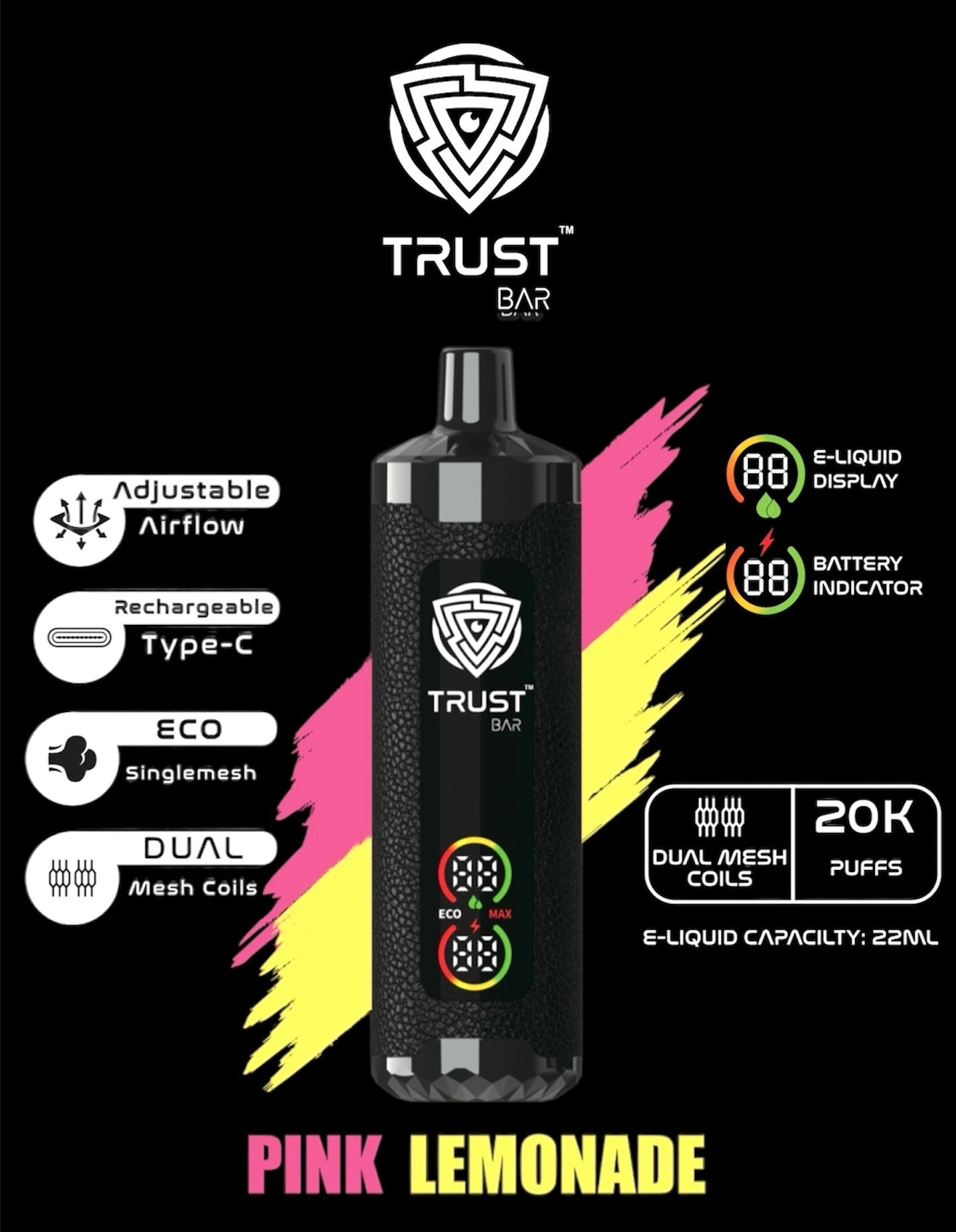 Trust bar 20000 Puffs 22 ML