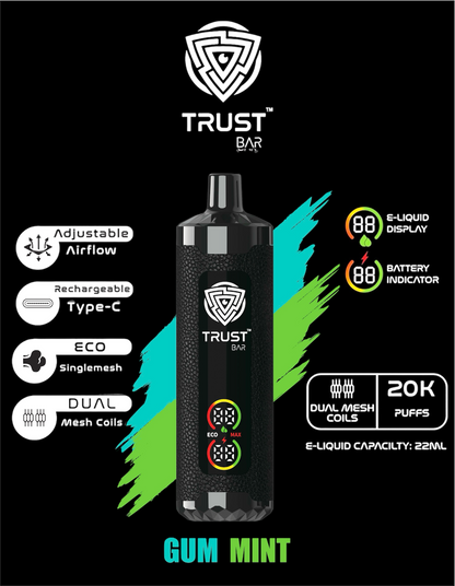 Trust bar 20000 Puffs 22 ML