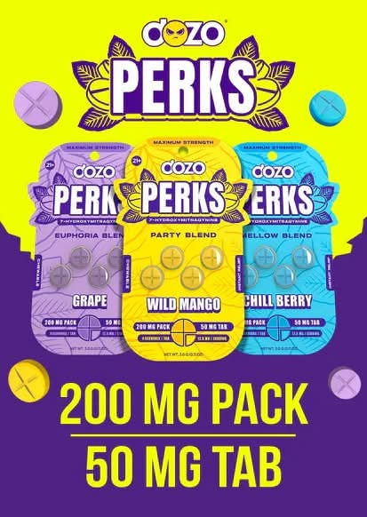 Dozo Perks 200mg (50mg per tab)